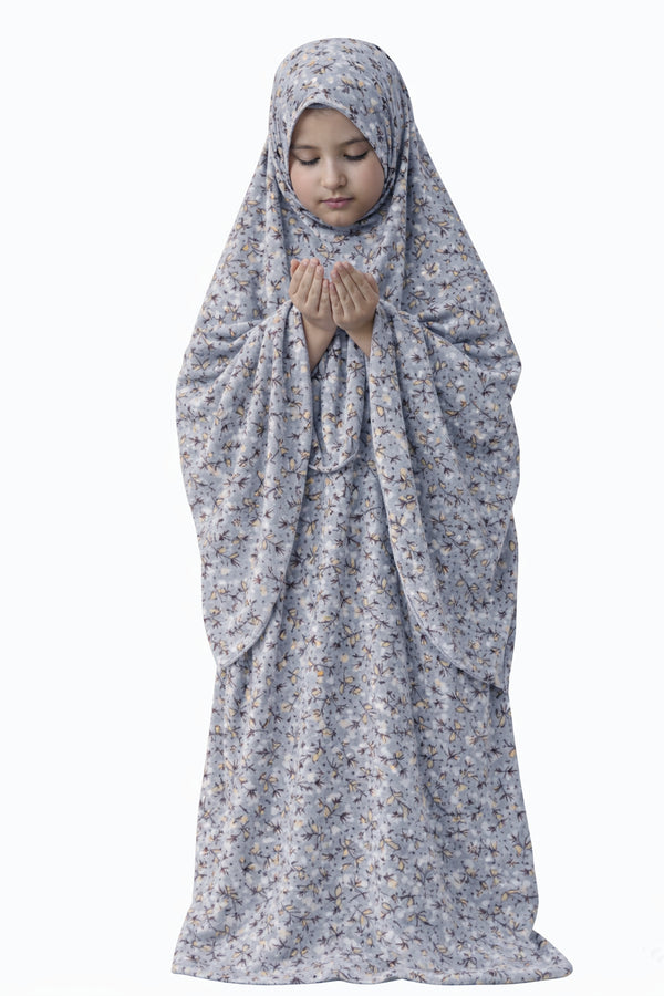 Namaz Chadar- kids - Freya- NavyBlue