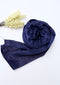 Velvet Silk Hijab - Navy blue