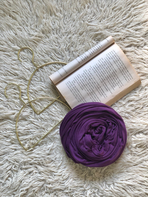 Plain Jersey Hijab - Purple