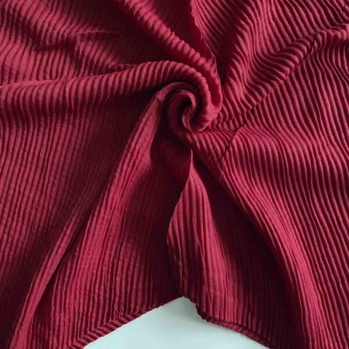 Crumpled Lawn Hijab - Light Maroon
