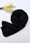 Velvet Silk Hijab - Black