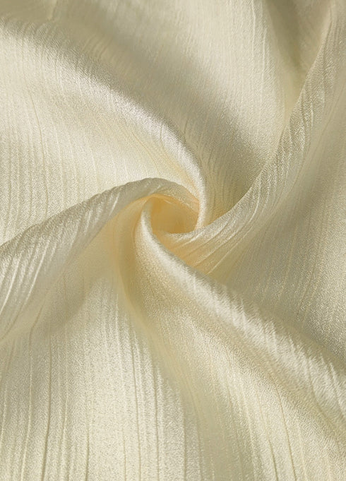 Crinkle Silk Hijab - Cream