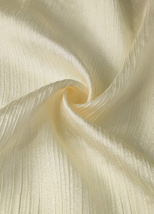 Crinkle Silk Hijab - Cream