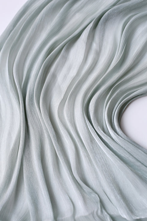 Organza Silk Hijab - Ash Grey