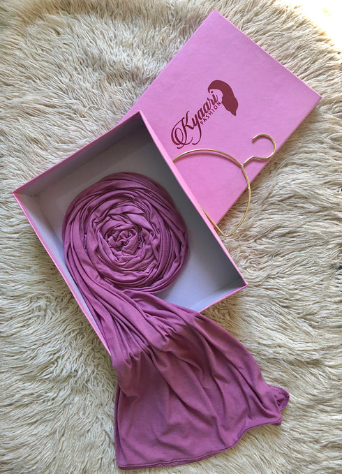 Plain Jersey Hijab - Ash Pink