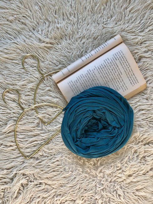 Plain Jersey Hijab - Aquarium