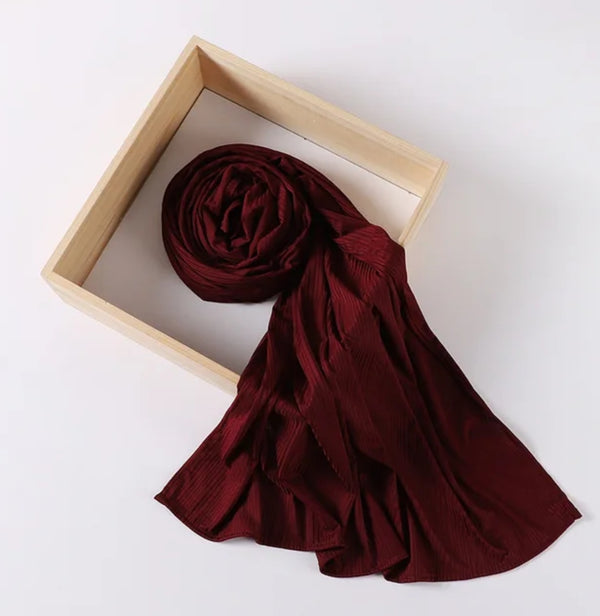 Premium Jersey Hijab - Maroon