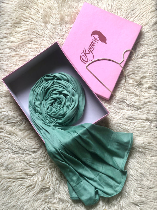 Plain Jersey Hijab - Mint Green