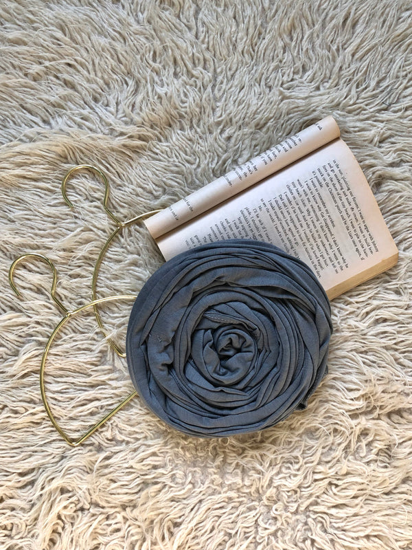 Plain Jersey Hijab - Graphite