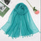Plain Lawn Tassels - Aqua freeshipping - Kyaari Fashion