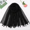 Plain Lawn Tassels - Black freeshipping - Kyaari Fashion