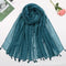 Plain Lawn Tassels - DarkCyan freeshipping - Kyaari Fashion
