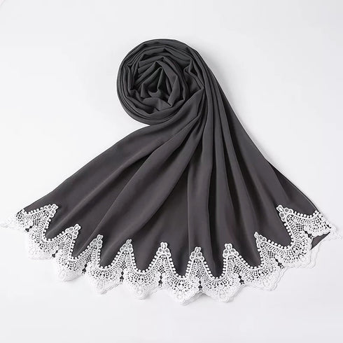 Luxe Georgette - Dark Grey
