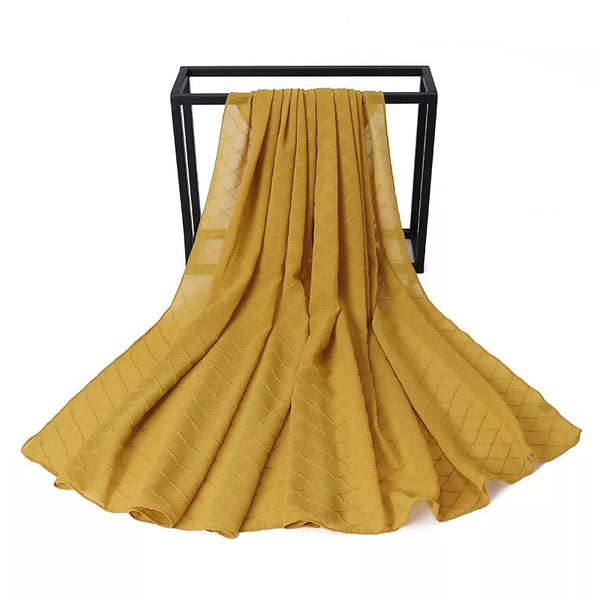 Self Georgette - Mustard