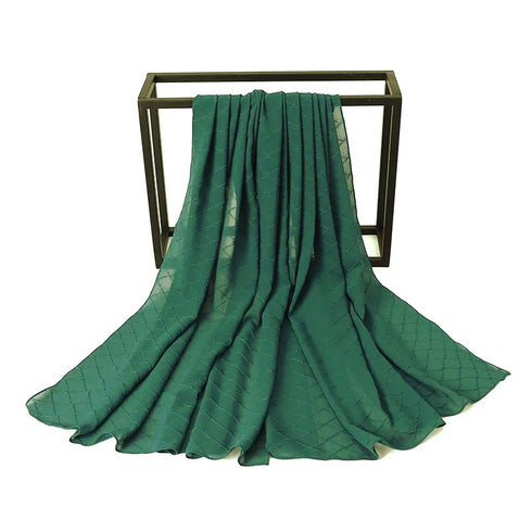 Self Georgette - Dark Green