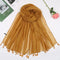 Plain Lawn Tassels - Mustard freeshipping - Kyaari Fashion