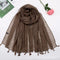Plain Lawn Tassels - Sand freeshipping - Kyaari Fashion