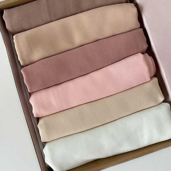 Georgette Chiffon - Bundle Of 6 freeshipping - Kyaari Fashion