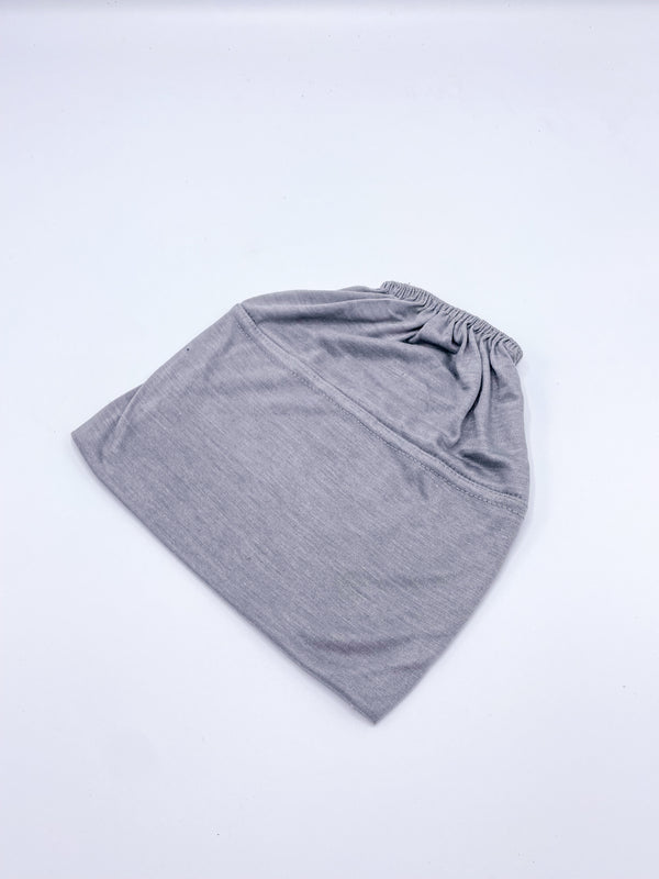 Beanie Hijab Cap - Grey