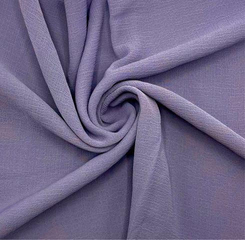 Crunch Georgette - Lilac Grey
