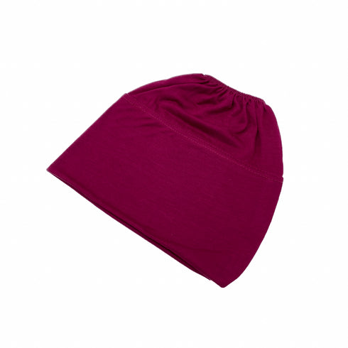 Beanie Hijab Cap - Burgundy