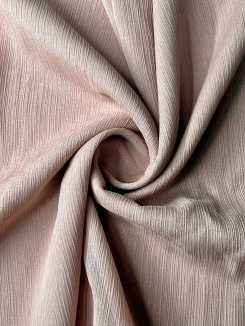 Metallic Chiffon- Dusty Beige
