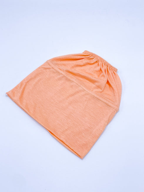 Beanie Hijab Cap - Peach