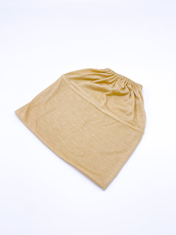 Beanie Hijab Cap - Beige