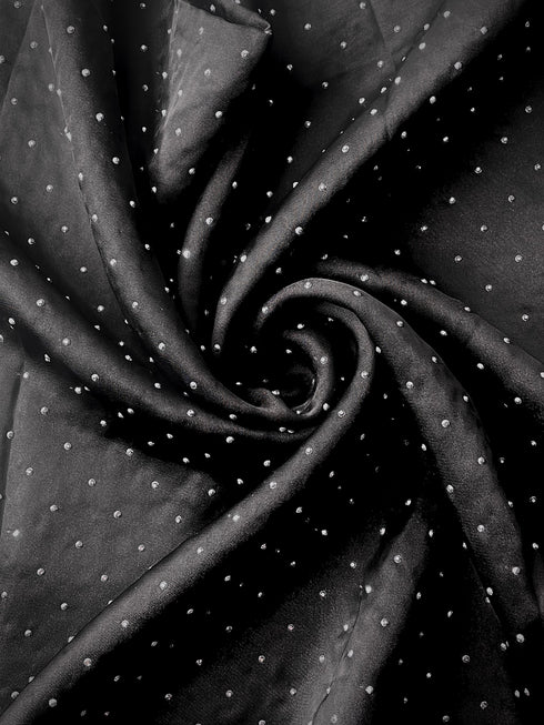 Silk Stone Hijab - Black