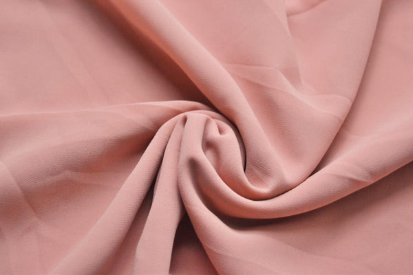 Georgette Chiffon - Pastel Peach freeshipping - Kyaari Fashion