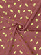 Georgette Gold Print - Rose Brown