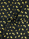 Georgette Gold Print - Black