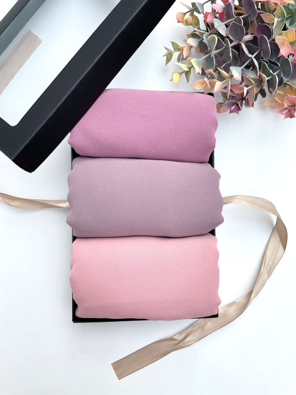 Georgette Chiffon - Bundle Of 3 freeshipping - Kyaari Fashion