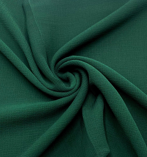 Crunch Georgette - Emerald