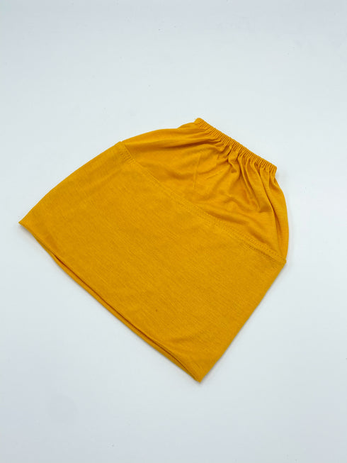 Beanie Hijab Cap - Mustard