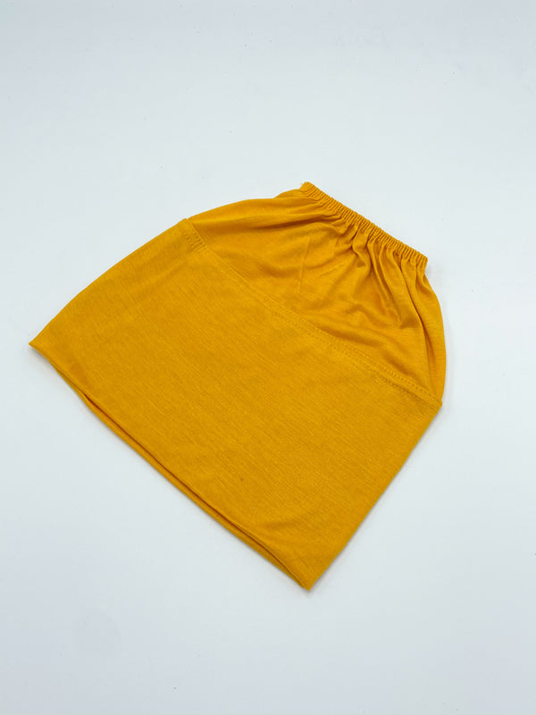 Beanie Hijab Cap - Mustard