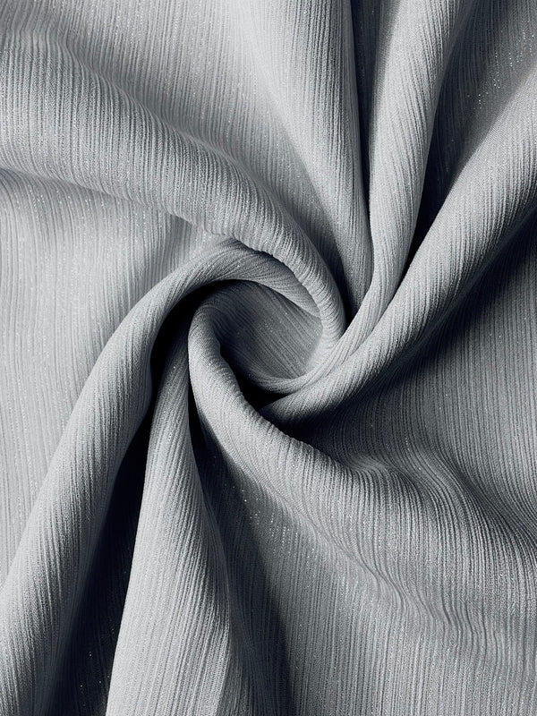 Metallic Chiffon- Silver