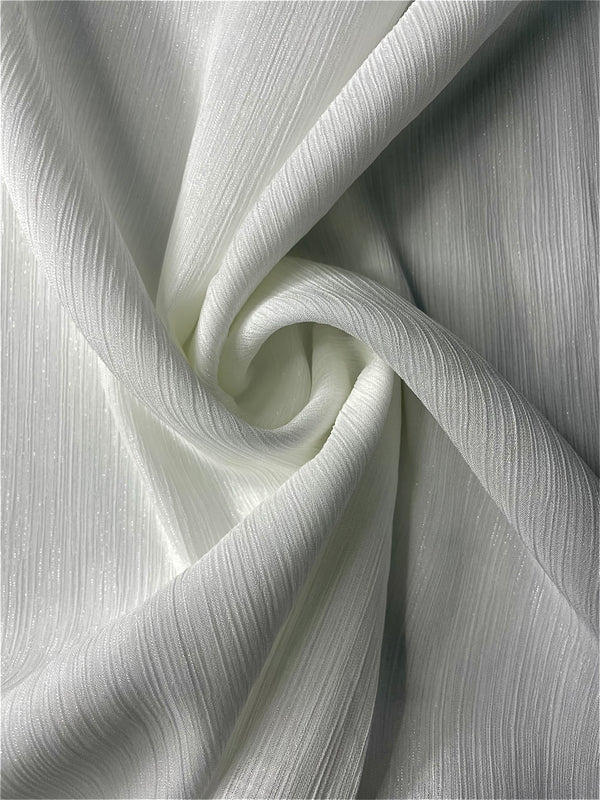 Metallic Chiffon- Off-White