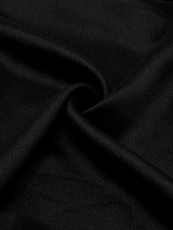 Crinkle Silk Hijab - Black