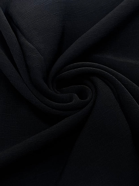 Crunch Georgette -Black