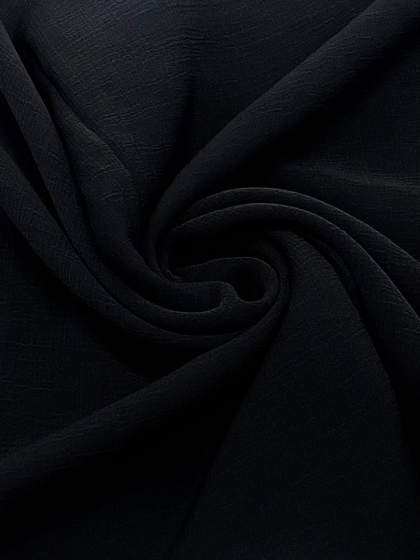 Crunch Georgette -Black