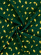 Georgette Gold Print - Emerald