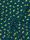 Georgette Gold Print - Ocean Green