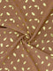 Georgette Gold Print - Rust